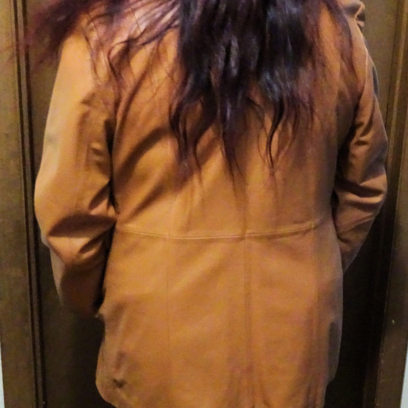 Chadwick's Brown Leather Coat Small - Picture 6 of 6